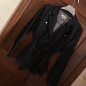 Bass denim belted jacket